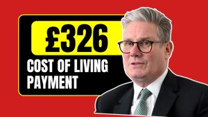When is the first £326 cost of living payment due?